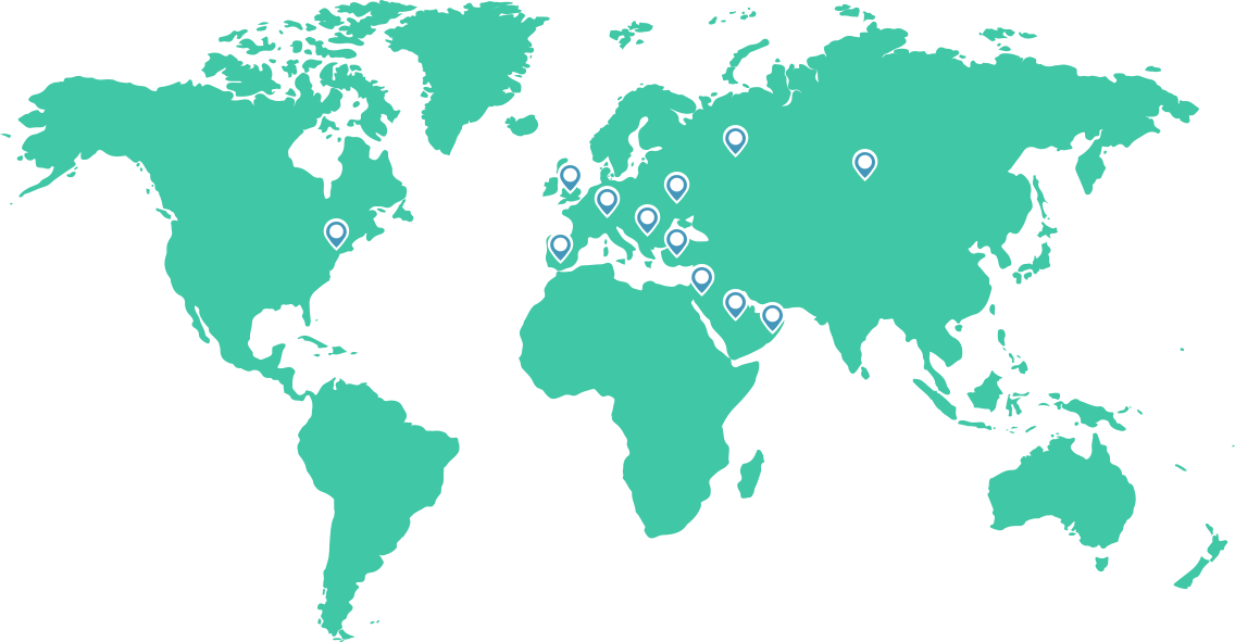 Customers and partners map